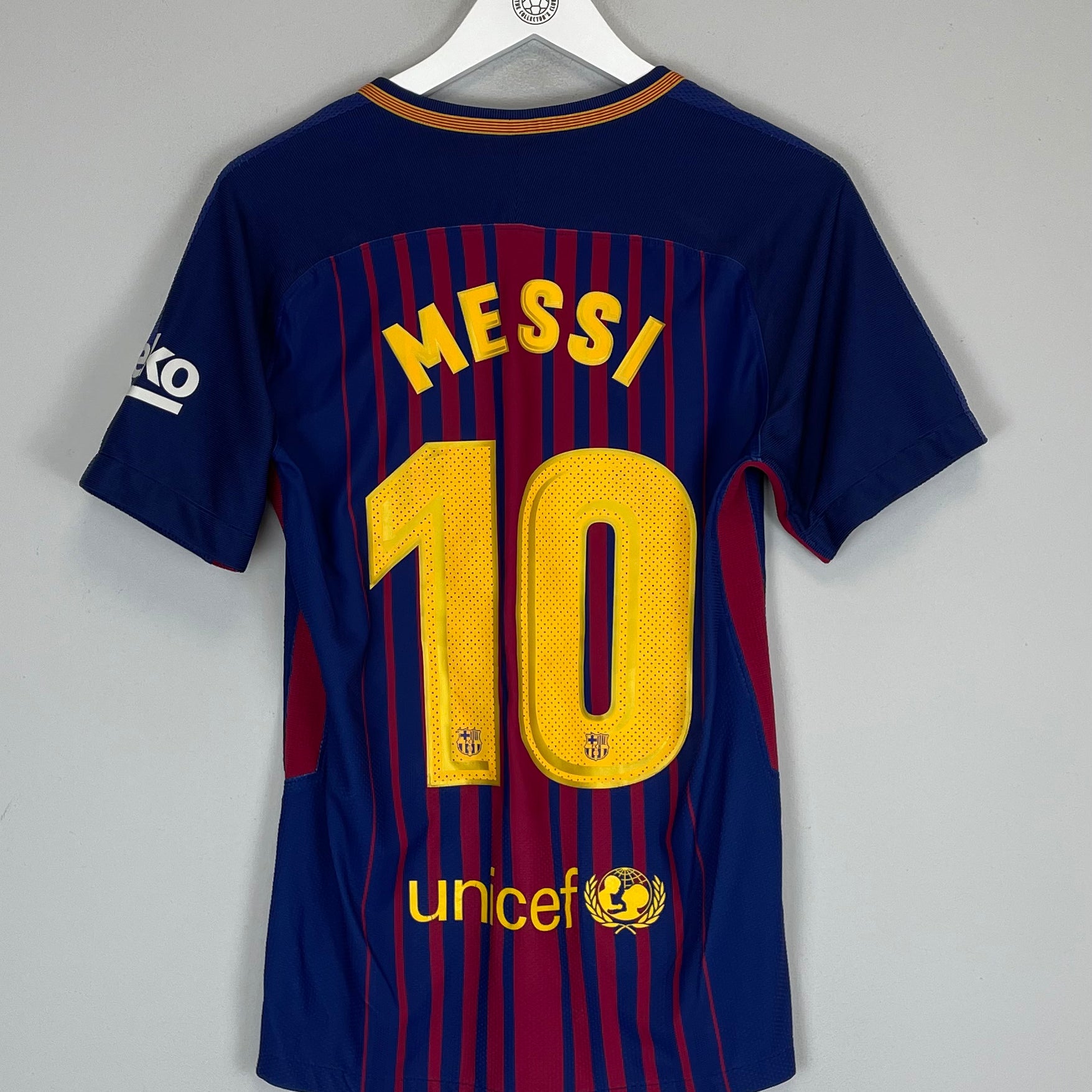 Shop 2017/18 BARCELONA MESSI #10 *AUTHENTIC* HOME SHIRT (S) NIKE, classic football shirts, vintage football shirts & retro soccer jerseys at Cult Kits