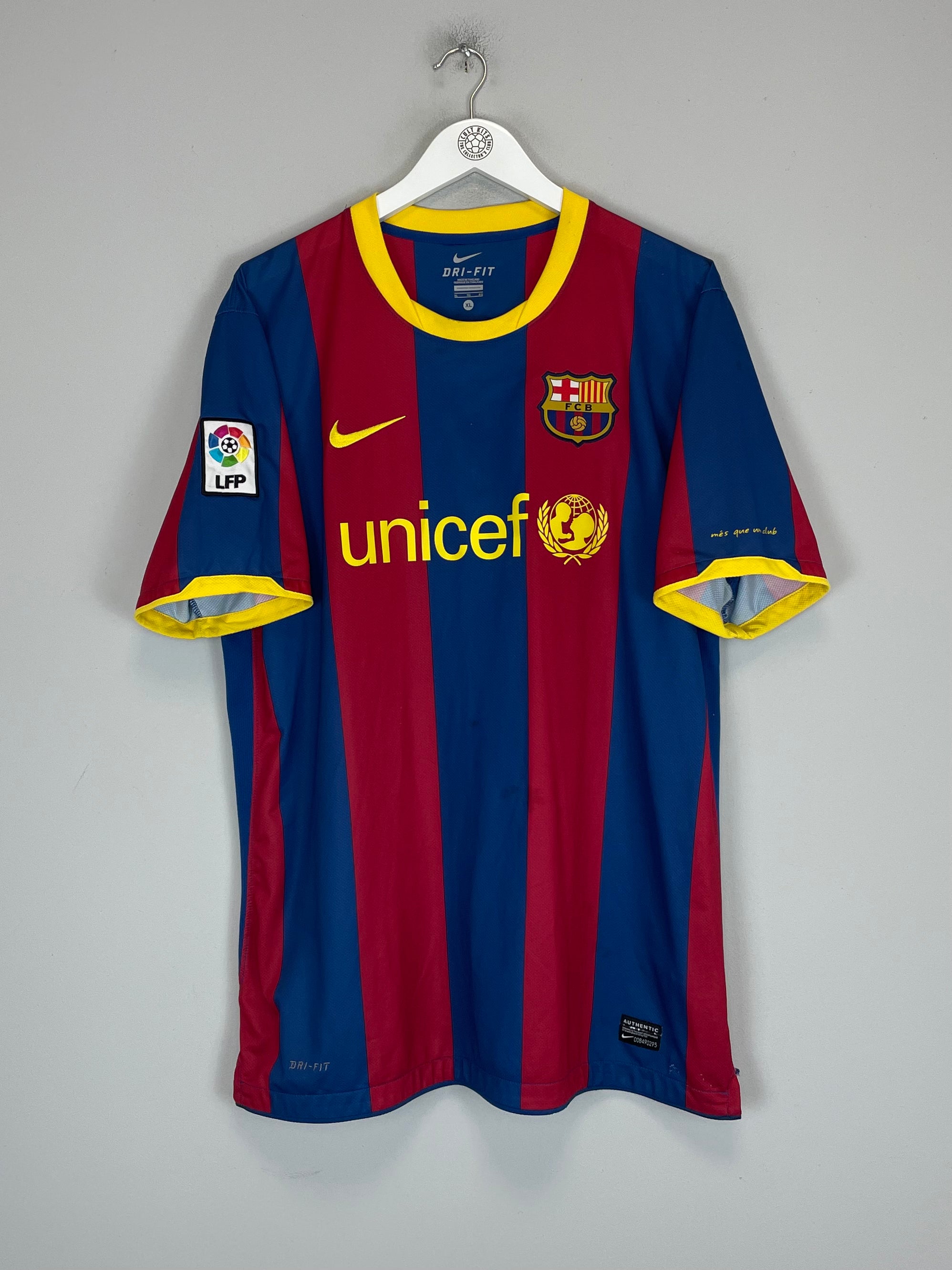 Shop 2010/11 BARCELONA MESSI #10 HOME SHIRT (XL) NIKE, classic football shirts, vintage football shirts & retro soccer jerseys at Cult Kits