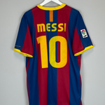 Shop 2010/11 BARCELONA MESSI #10 HOME SHIRT (XL) NIKE, classic football shirts, vintage football shirts & retro soccer jerseys at Cult Kits