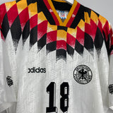 Shop 1994/96 GERMANY KLINSMANN #18 HOME SHIRT (L) ADIDAS, classic football shirts, vintage football shirts & retro soccer jerseys at Cult Kits