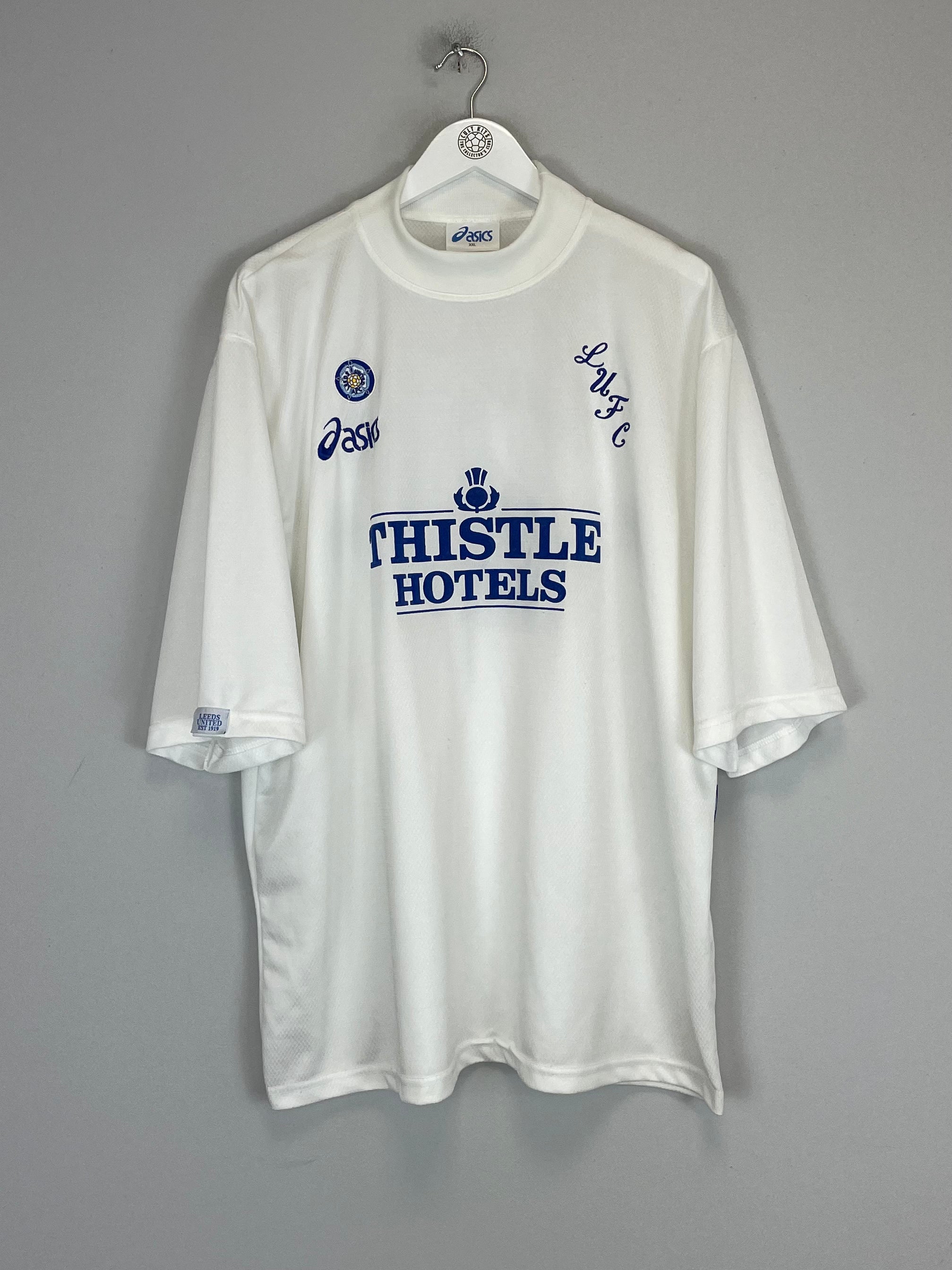 Shop 1995/96 LEEDS UNITED YEBOAH #21 HOME SHIRT (XXL) ASICS, classic football shirts, vintage football shirts & retro soccer jerseys at Cult Kits