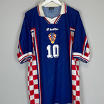 Shop 1998/01 CROATIA BOBAN #10 AWAY SHIRT (XL) LOTTO, classic football shirts, vintage football shirts & retro soccer jerseys at Cult Kits