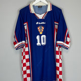 Shop 1998/01 CROATIA BOBAN #10 AWAY SHIRT (XL) LOTTO, classic football shirts, vintage football shirts & retro soccer jerseys at Cult Kits