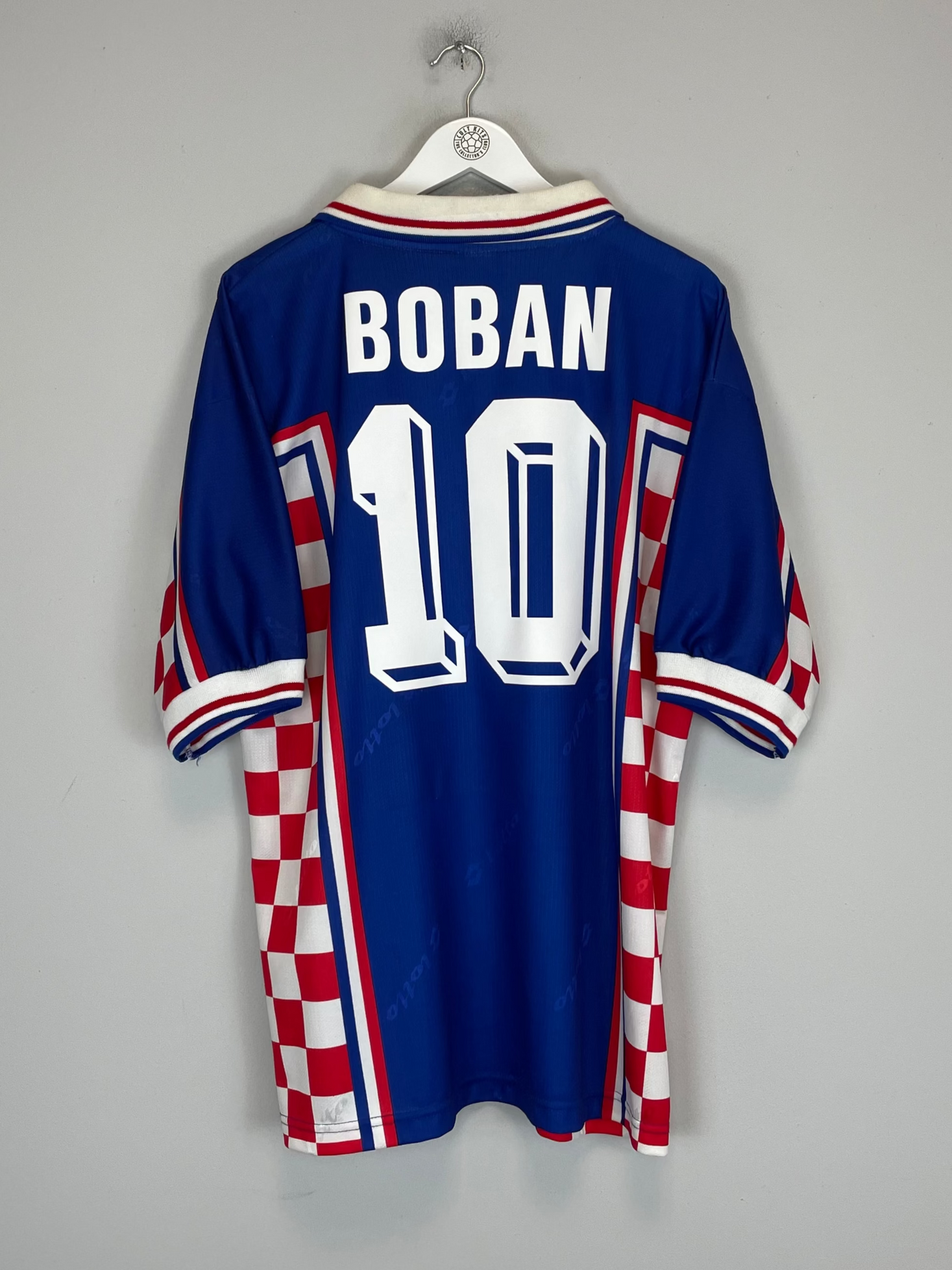 Shop 1998/01 CROATIA BOBAN #10 AWAY SHIRT (XL) LOTTO, classic football shirts, vintage football shirts & retro soccer jerseys at Cult Kits