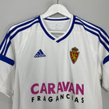 Shop 2016/17 REAL ZARAGOZA HOME SHIRT (M) ADIDAS, classic football shirts, vintage football shirts & retro soccer jerseys at Cult Kits