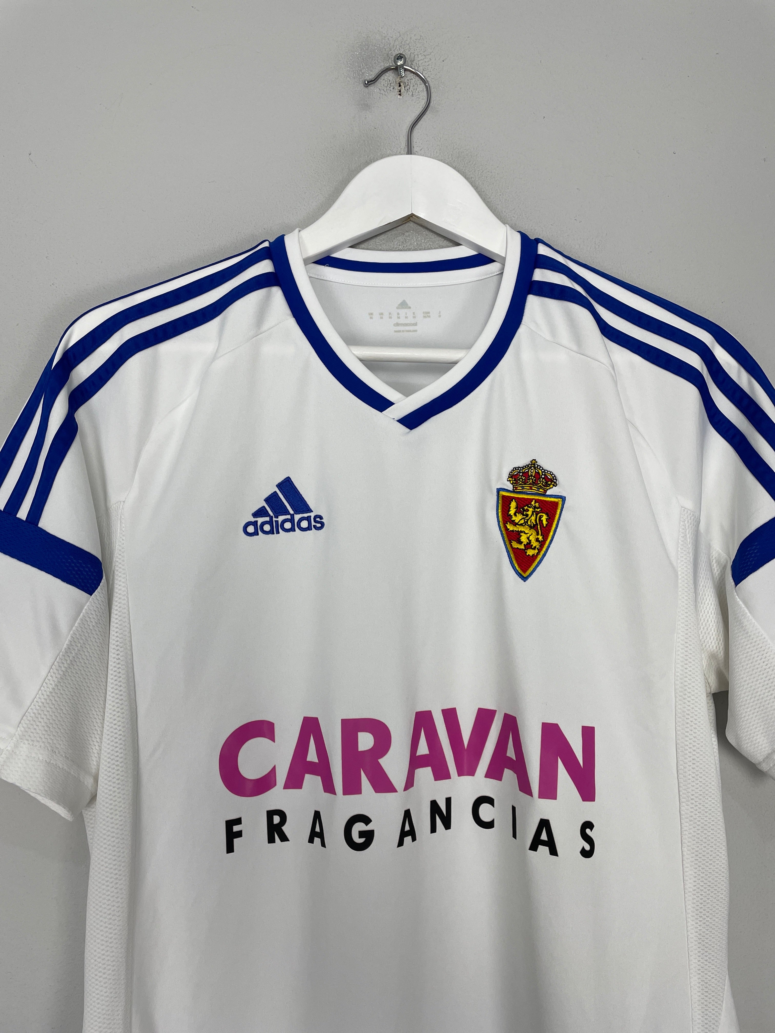 Shop 2016/17 REAL ZARAGOZA HOME SHIRT (M) ADIDAS, classic football shirts, vintage football shirts & retro soccer jerseys at Cult Kits