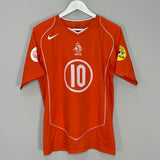 Shop 2004/06 NETHERLANDS V.NISTELROOY #10 HOME SHIRT (L) NIKE, classic football shirts, vintage football shirts & retro soccer jerseys at Cult Kits