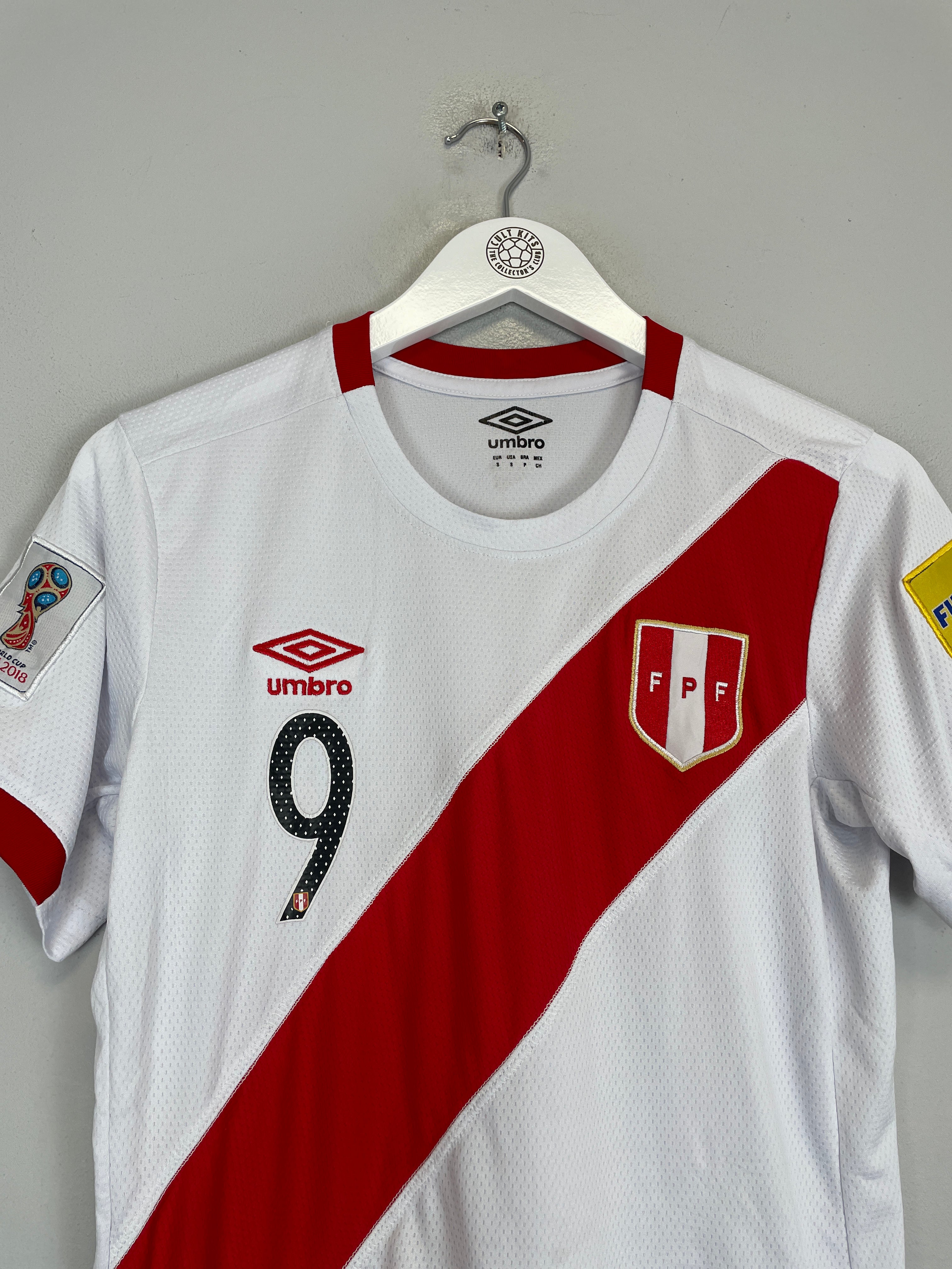 Shop 2018/19 PERU GUERRERO #9 HOME SHIRT (S) UMBRO, classic football shirts, vintage football shirts & retro soccer jerseys at Cult Kits
