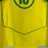 2004/06 BRAZIL RONALDINHO #10 HOME SHIRT (L) NIKE
