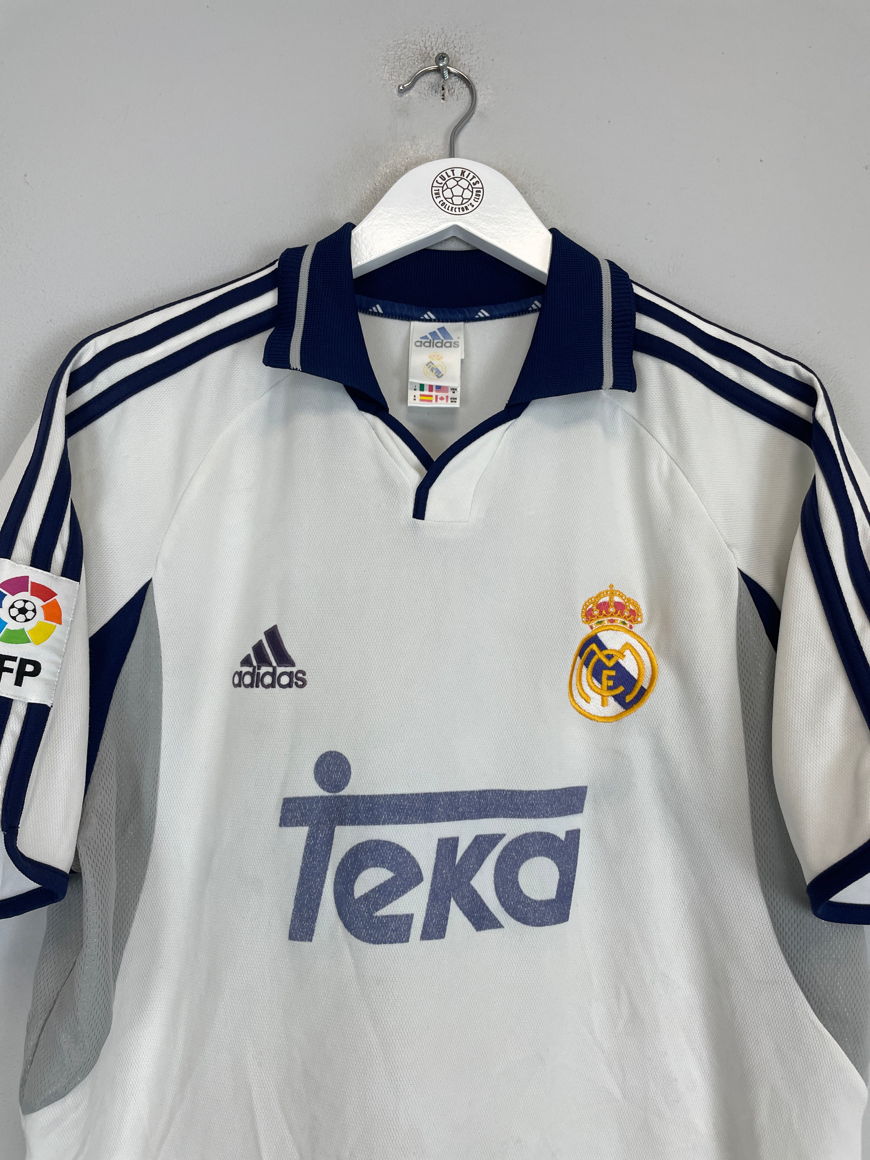 Shop 2000/01 REAL MADRID HOME SHIRT (M) ADIDAS, classic football shirts, vintage football shirts & retro soccer jerseys at Cult Kits