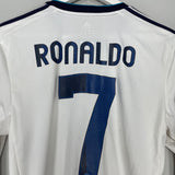 Shop 2012/13 REAL MADRID RONALDO #7 L/S HOME SHIRT (S) ADIDAS, classic football shirts, vintage football shirts & retro soccer jerseys at Cult Kits