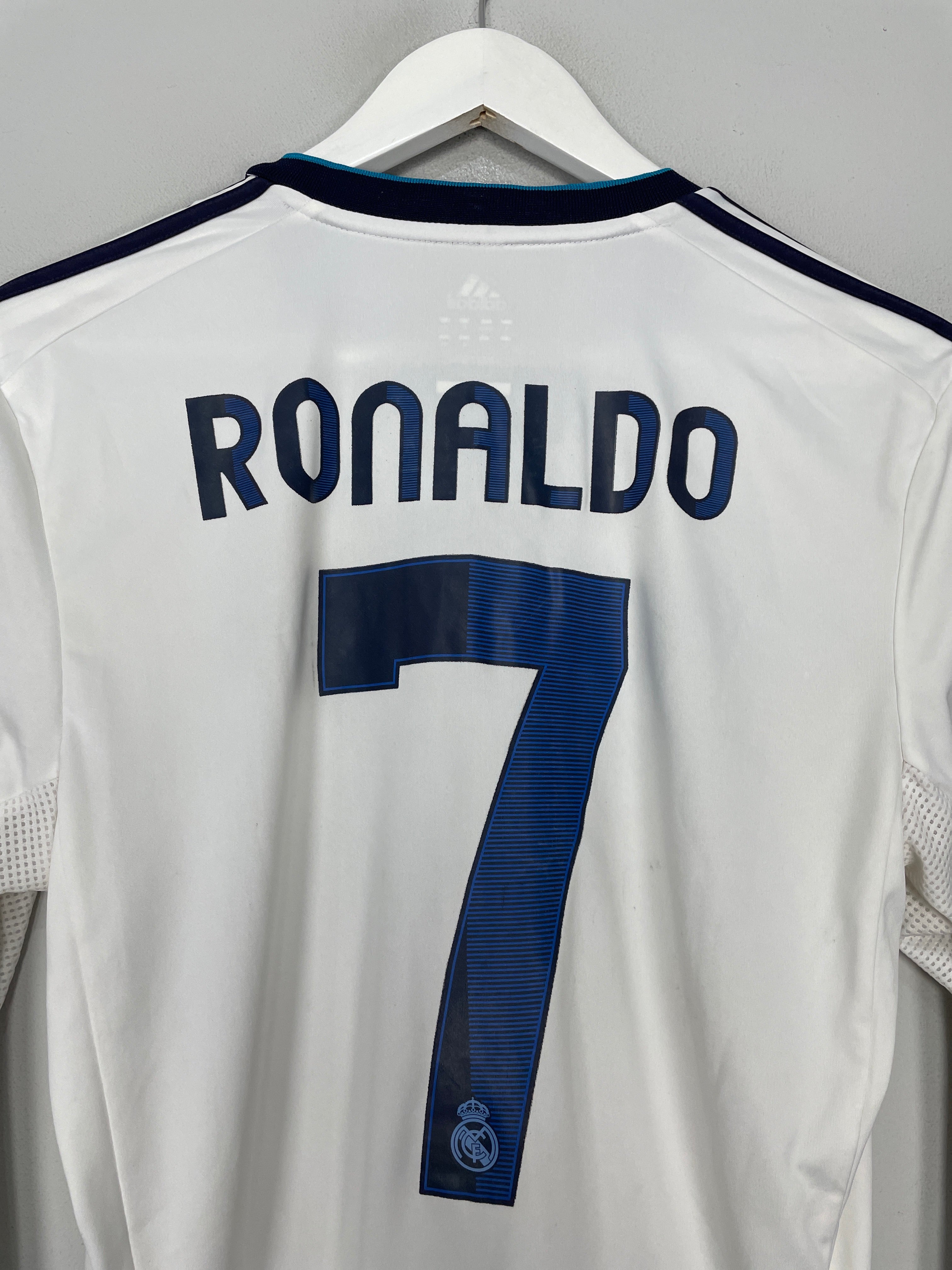 Shop 2012/13 REAL MADRID RONALDO #7 L/S HOME SHIRT (S) ADIDAS, classic football shirts, vintage football shirts & retro soccer jerseys at Cult Kits