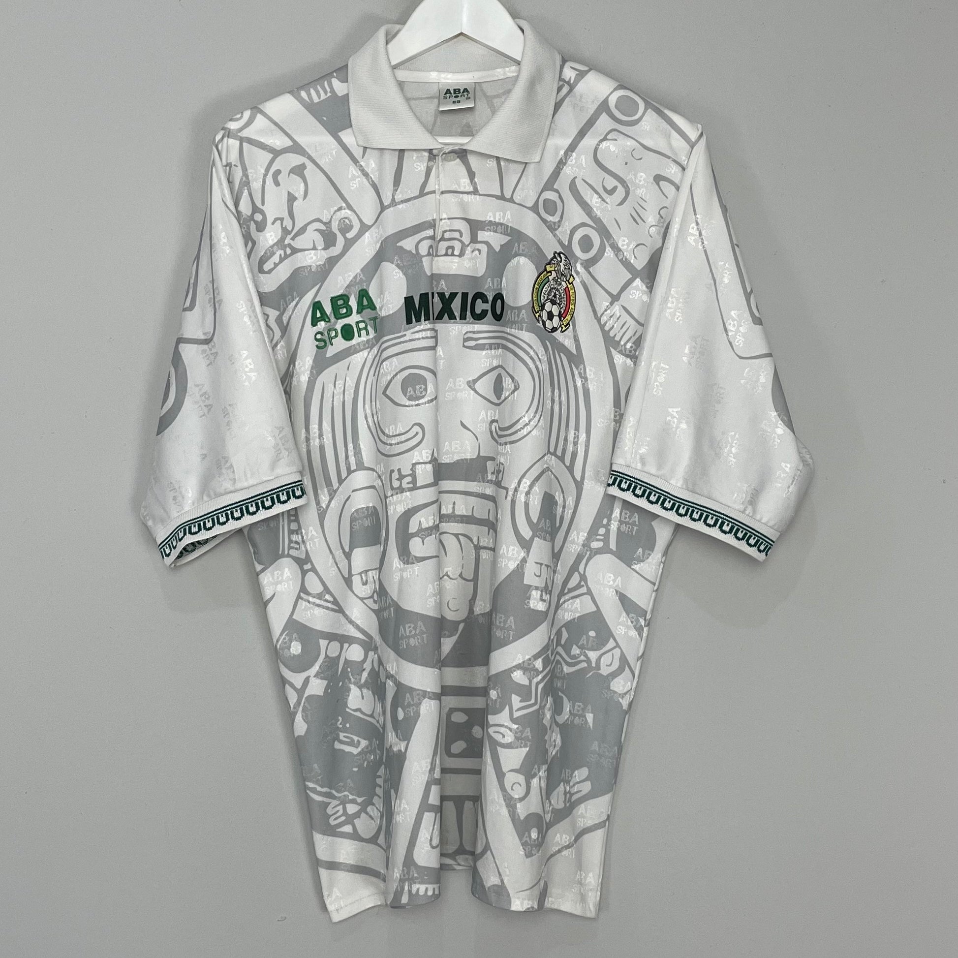Shop 1996/98 MEXICO AWAY SHIRT (XL) ABA SPORT, classic football shirts, vintage football shirts & retro soccer jerseys at Cult Kits