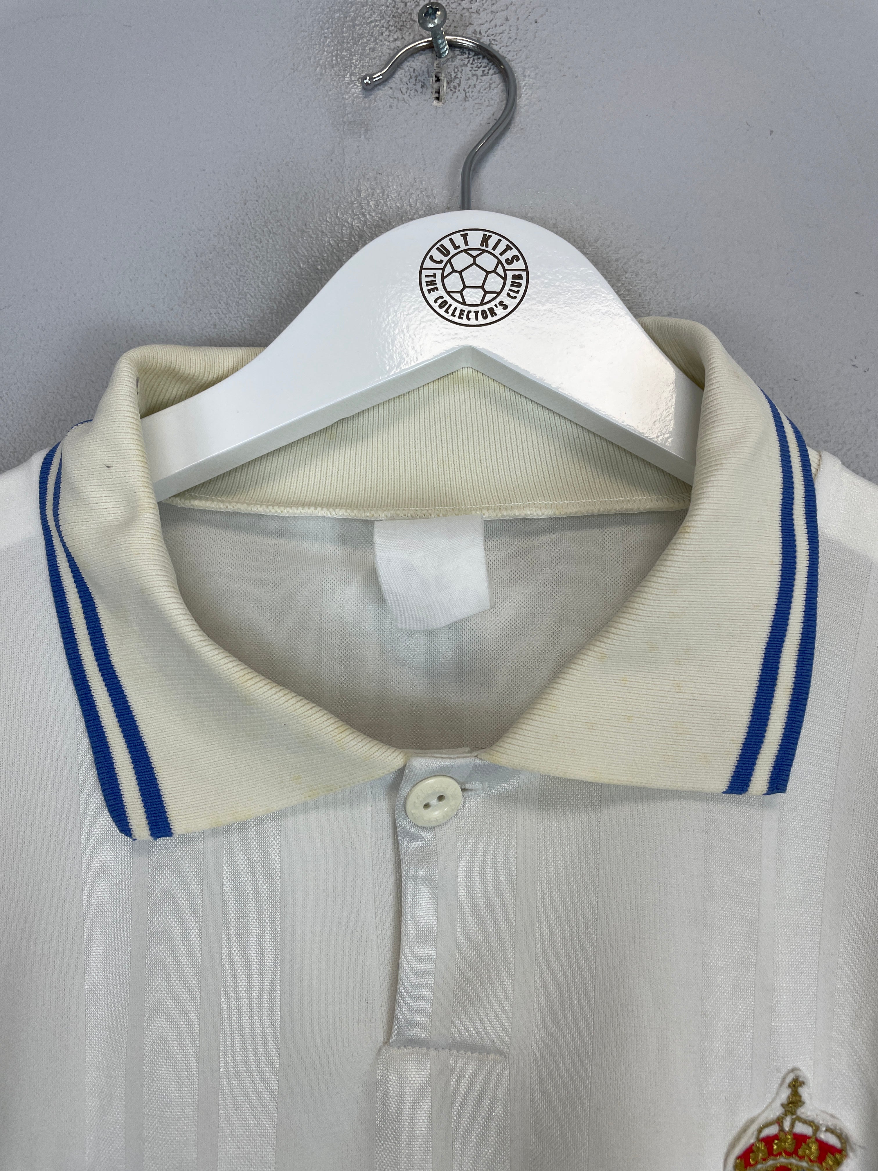 Shop 1995/96 REAL ZARAGOZA HOME SHIRT (L) ADIDAS, classic football shirts, vintage football shirts & retro soccer jerseys at Cult Kits
