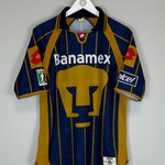 Shop 2003/04 UNAM PUMAS HOME SHIRT (M) LOTTO, classic football shirts, vintage football shirts & retro soccer jerseys at Cult Kits
