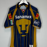 Shop 2003/04 UNAM PUMAS HOME SHIRT (M) LOTTO, classic football shirts, vintage football shirts & retro soccer jerseys at Cult Kits