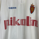 Shop 1995/96 REAL ZARAGOZA HOME SHIRT (L) ADIDAS, classic football shirts, vintage football shirts & retro soccer jerseys at Cult Kits