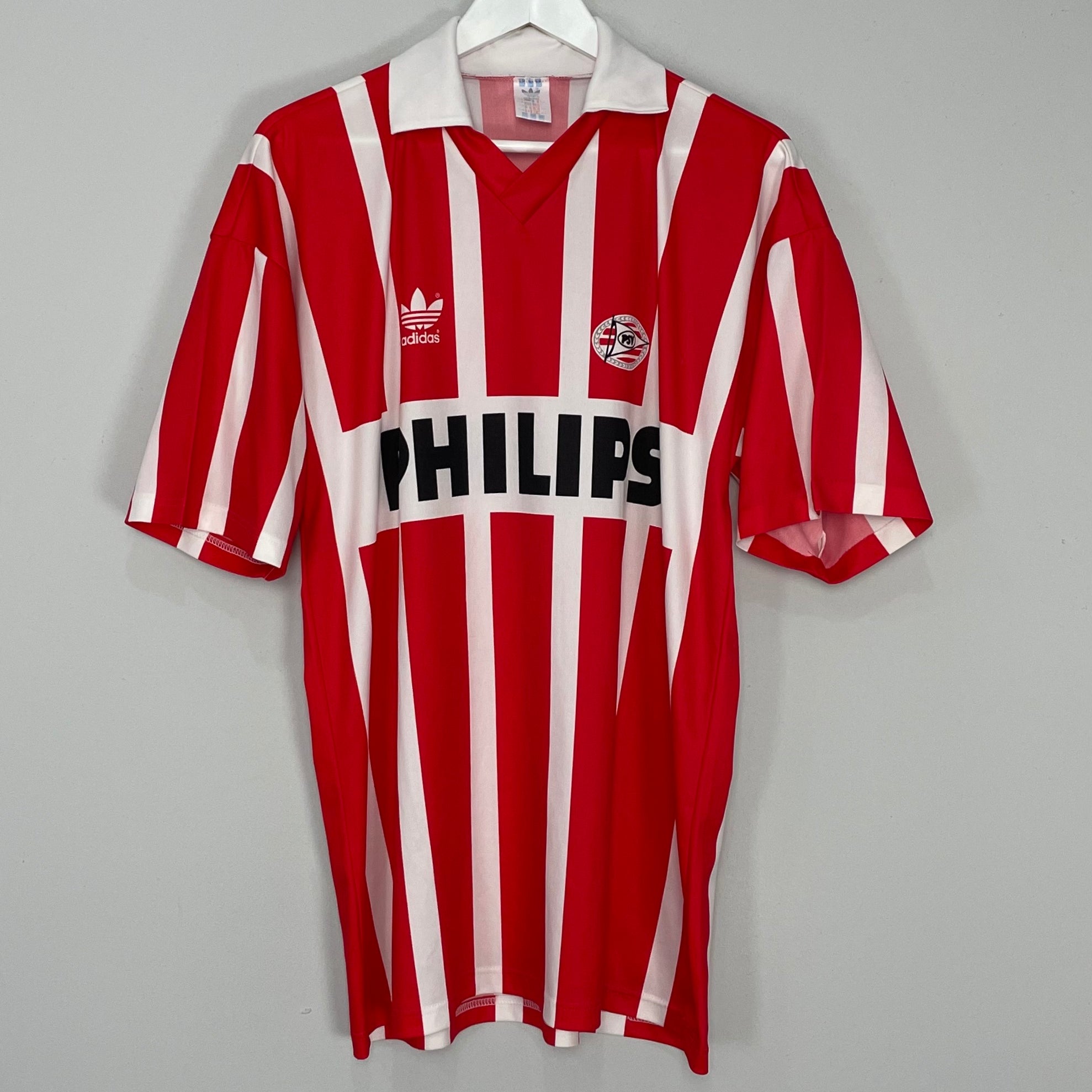 Shop 1990/92 PSV HOME SHIRT (L) ADIDAS, classic football shirts, vintage football shirts & retro soccer jerseys at Cult Kits
