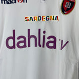 2010/11 CAGLIARI AWAY SHIRT (L) MACRON