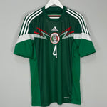 Shop 2014/15 MEXICO R.MARQUEZ #4 HOME SHIRT (M) ADIDAS, classic football shirts, vintage football shirts & retro soccer jerseys at Cult Kits