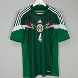 Shop 2014/15 MEXICO R.MARQUEZ #4 HOME SHIRT (M) ADIDAS, classic football shirts, vintage football shirts & retro soccer jerseys at Cult Kits