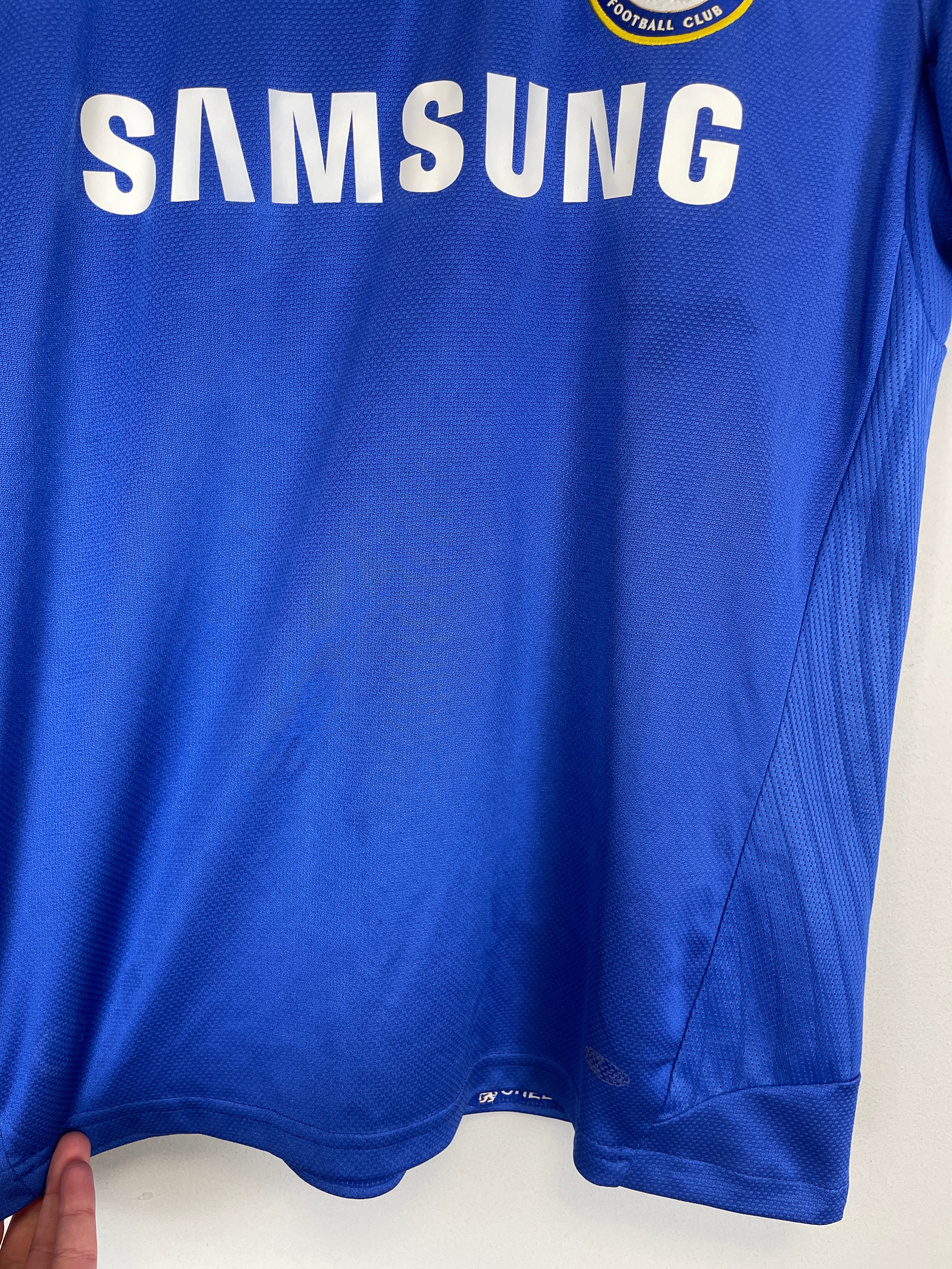 Shop 2008/09 CHELSEA DROGBA #11 HOME SHIRT (L) ADIDAS, classic football shirts, vintage football shirts & retro soccer jerseys at Cult Kits