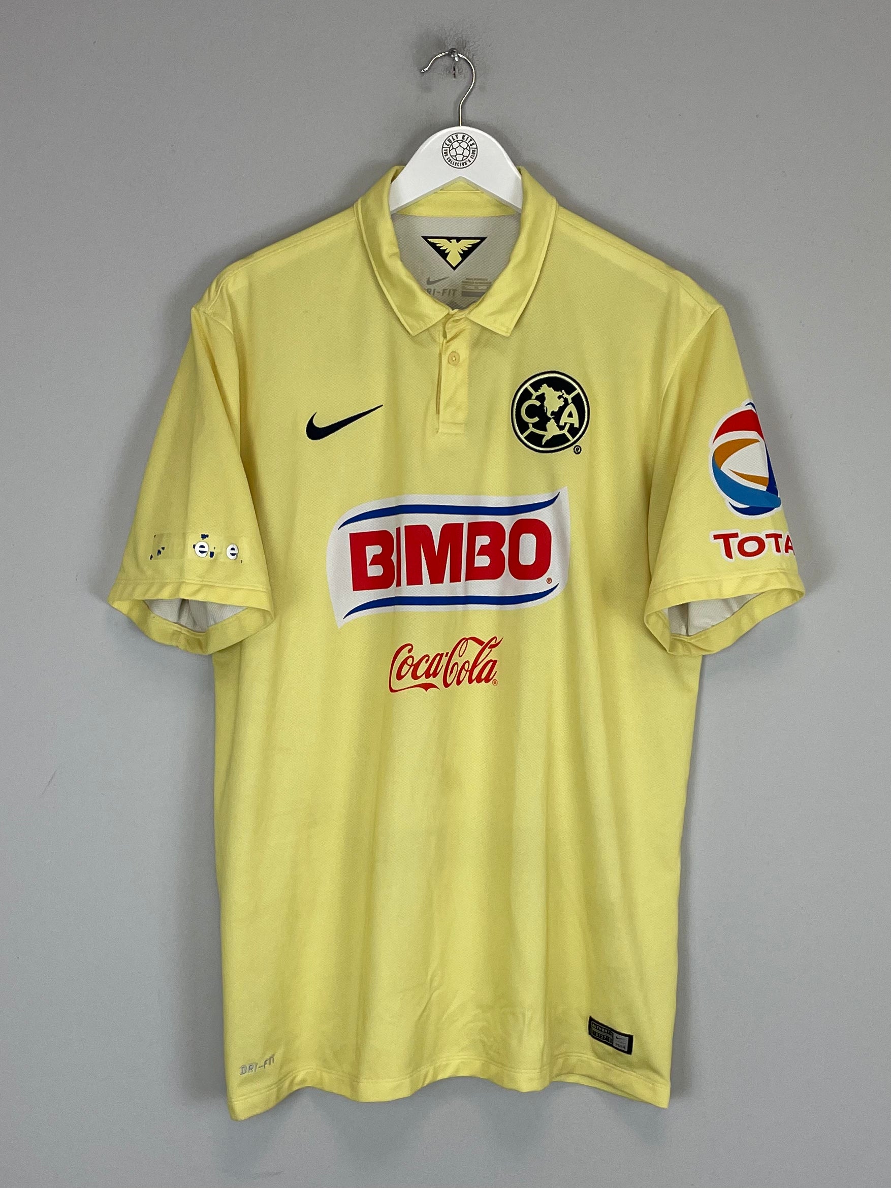 Shop 2014/15 CLUB AMERICA SAMBUEZA #14 HOME SHIRT (XL) NIKE, classic football shirts, vintage football shirts & retro soccer jerseys at Cult Kits