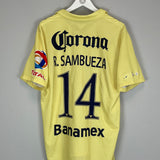 Shop 2014/15 CLUB AMERICA SAMBUEZA #14 HOME SHIRT (XL) NIKE, classic football shirts, vintage football shirts & retro soccer jerseys at Cult Kits