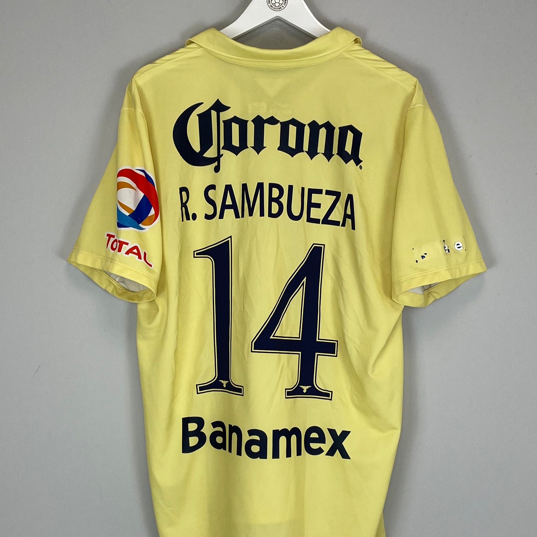 Shop 2014/15 CLUB AMERICA SAMBUEZA #14 HOME SHIRT (XL) NIKE, classic football shirts, vintage football shirts & retro soccer jerseys at Cult Kits