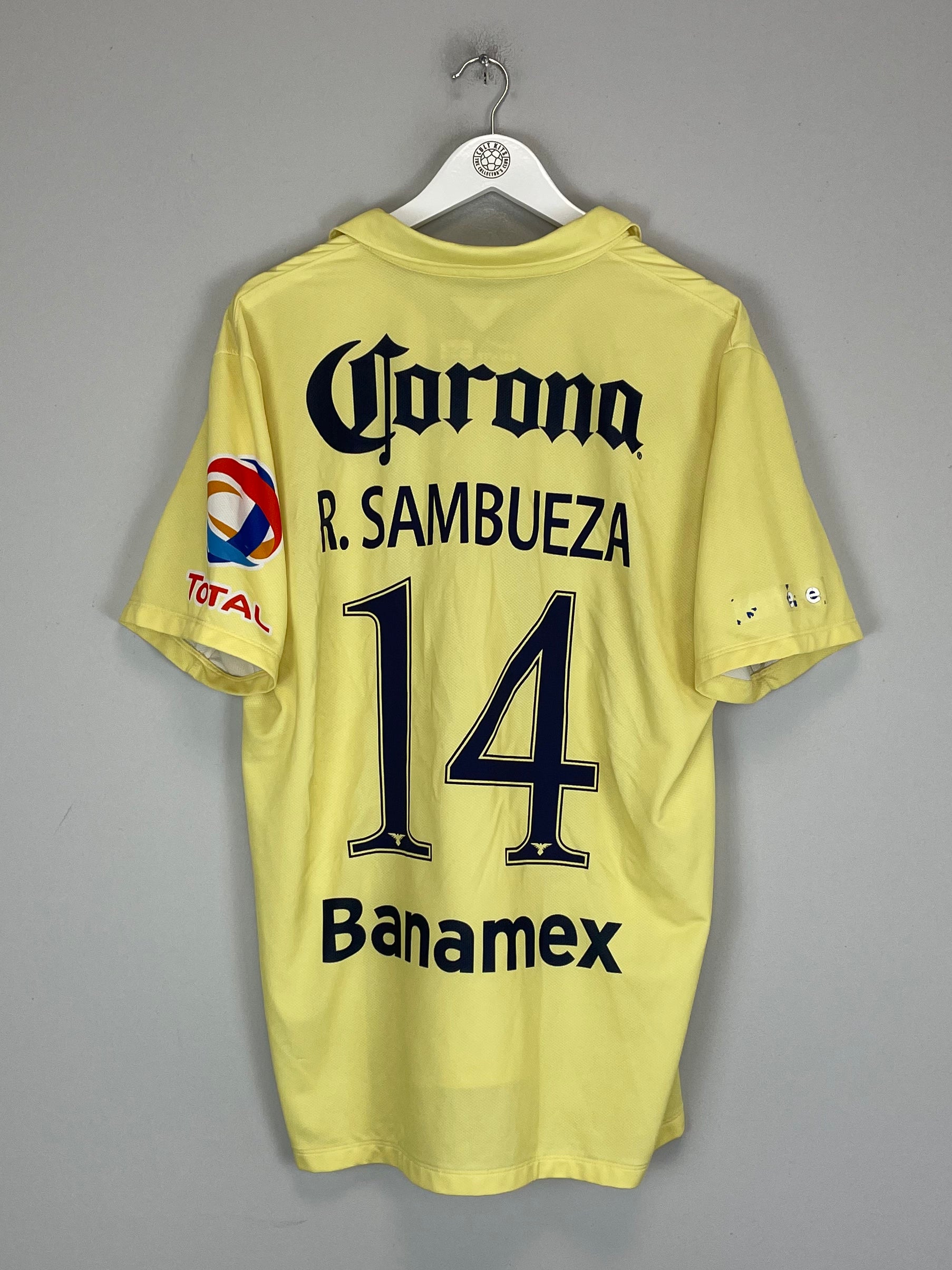 Shop 2014/15 CLUB AMERICA SAMBUEZA #14 HOME SHIRT (XL) NIKE, classic football shirts, vintage football shirts & retro soccer jerseys at Cult Kits