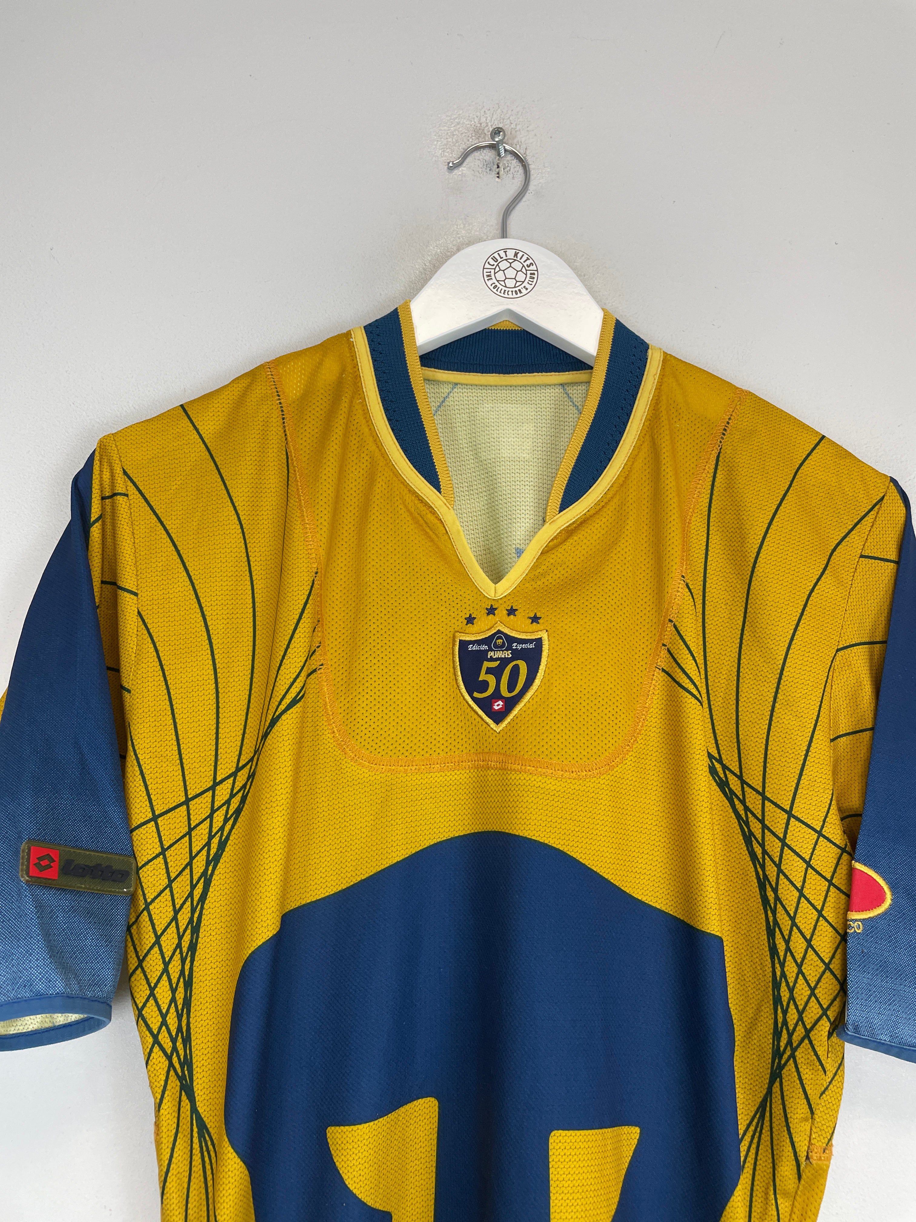 Shop 2003/04 UNAM PUMAS *50 YEARS* SPECIAL SHIRT (S) LOTTO, classic football shirts, vintage football shirts & retro soccer jerseys at Cult Kits