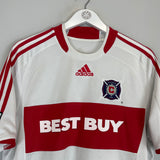 2008 CHICAGO FIRE BLANCO #10 AWAY SHIRT (L) ADIDAS