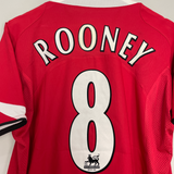 Shop 2004/06 MANCHESTER UNITED ROONEY #8 HOME SHIRT (S) NIKE, classic football shirts, vintage football shirts & retro soccer jerseys at Cult Kits