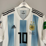 Shop 2018/19 ARGENTINA MESSI #10 *AUTHENTIC* HOME SHIRT (XL) ADIDAS, classic football shirts, vintage football shirts & retro soccer jerseys at Cult Kits
