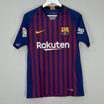 Shop 2018/19 BARCELONA MESSI #10 HOME SHIRT (S) NIKE, classic football shirts, vintage football shirts & retro soccer jerseys at Cult Kits