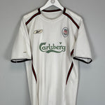 Shop 2003/05 LIVERPOOL HESKEY #8 AWAY SHIRT (L) REEBOK, classic football shirts, vintage football shirts & retro soccer jerseys at Cult Kits