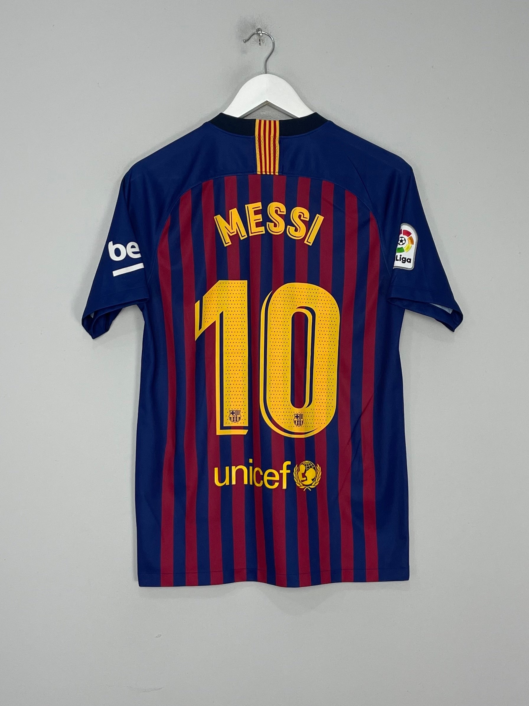 Shop 2018/19 BARCELONA MESSI #10 HOME SHIRT (S) NIKE, classic football shirts, vintage football shirts & retro soccer jerseys at Cult Kits