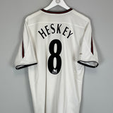 Shop 2003/05 LIVERPOOL HESKEY #8 AWAY SHIRT (L) REEBOK, classic football shirts, vintage football shirts & retro soccer jerseys at Cult Kits