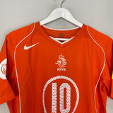Shop 2004/06 NETHERLANDS V.NISTELROOY #10 HOME SHIRT (L) NIKE, classic football shirts, vintage football shirts & retro soccer jerseys at Cult Kits