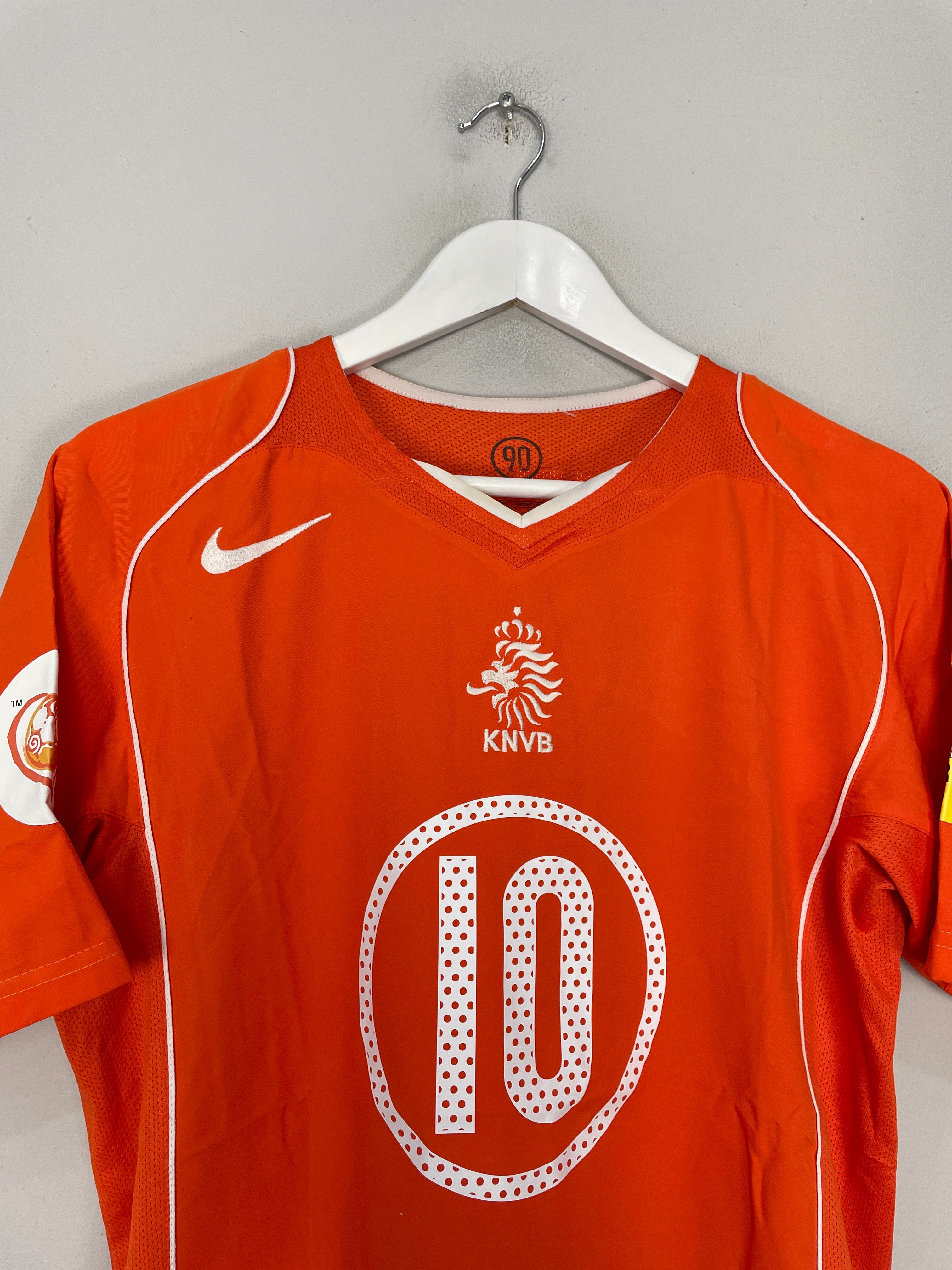 Shop 2004/06 NETHERLANDS V.NISTELROOY #10 HOME SHIRT (L) NIKE, classic football shirts, vintage football shirts & retro soccer jerseys at Cult Kits