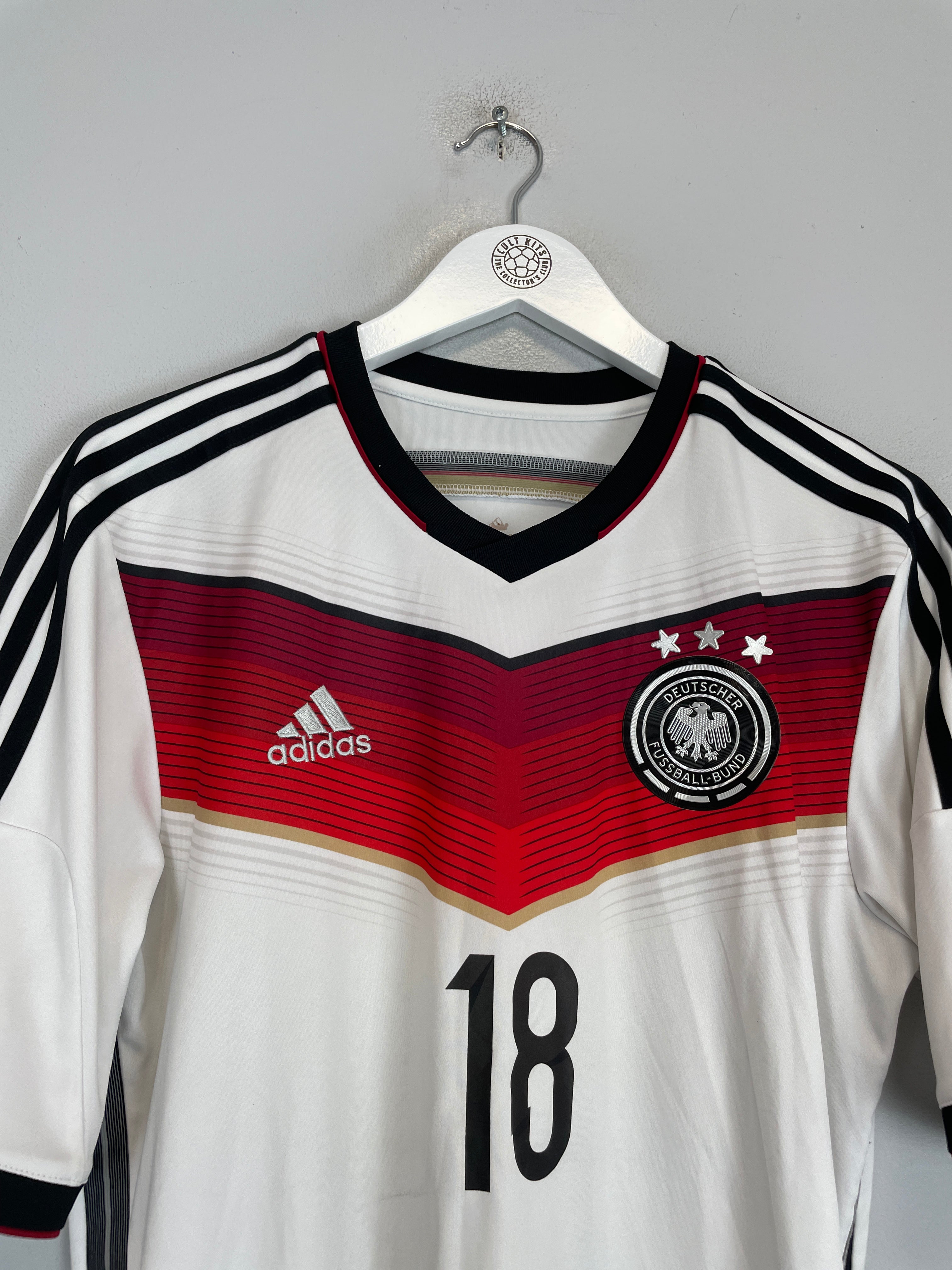 Shop 2014/15 GERMANY KROSS #18 HOME SHIRT (M) ADIDAS, classic football shirts, vintage football shirts & retro soccer jerseys at Cult Kits