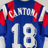 1992/94 FRANCE CANTONA #18 HOME SHIRT (M) ADIDAS
