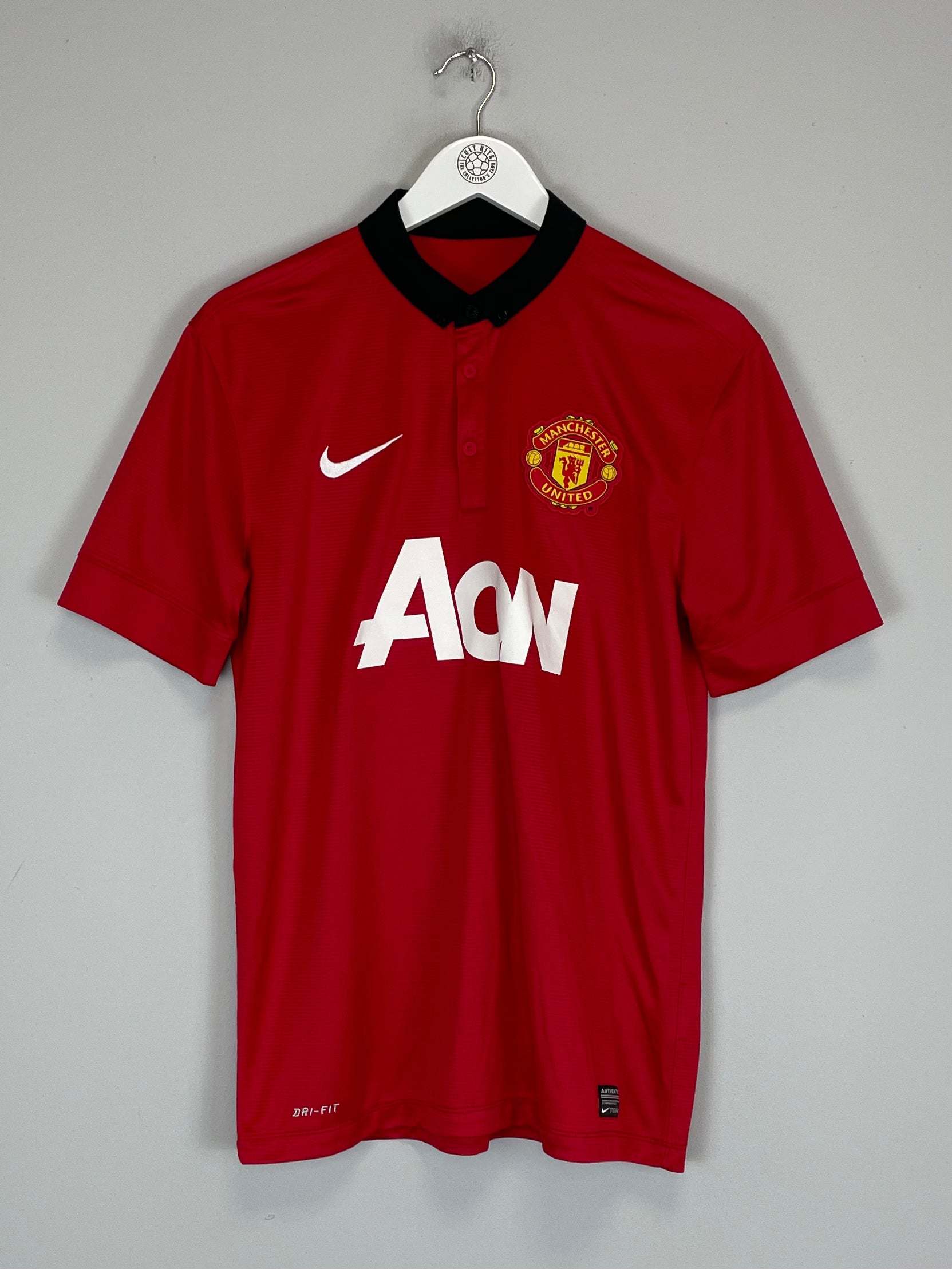 Shop 2013/14 MANCHESTER UNITED V.PERSIE #20 HOME SHIRT (M) NIKE, classic football shirts, vintage football shirts & retro soccer jerseys at Cult Kits