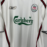 Shop 2003/04 LIVERPOOL CARRAGHER #23 AWAY SHIRT (L) REEBOK, classic football shirts, vintage football shirts & retro soccer jerseys at Cult Kits