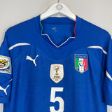 2010/12 ITALY CANNAVARO #5 *PLAYER ISSUE* HOME SHIRT (M) PUMA