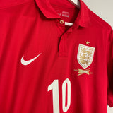 Shop 2013/14 ENGLAND ROONEY #10 *150 YEARS* AWAY SHIRT (L) NIKE, classic football shirts, vintage football shirts & retro soccer jerseys at Cult Kits