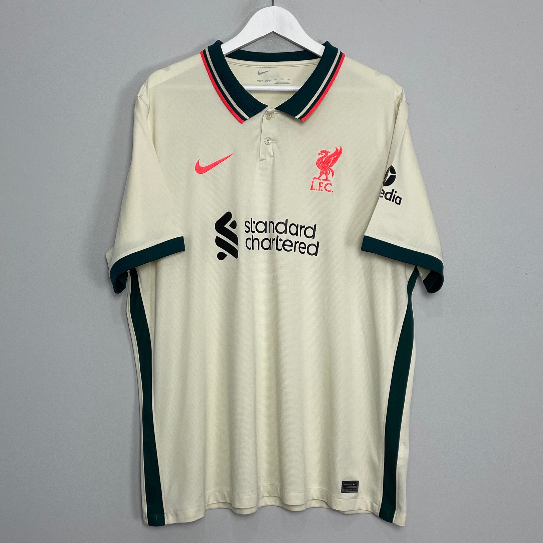 Shop 2021/22 LIVERPOOL AWAY SHIRT (XXL) NIKE, classic football shirts, vintage football shirts & retro soccer jerseys at Cult Kits