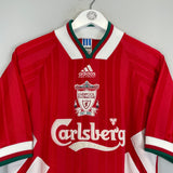 Shop 1993/95 LIVERPOOL #22 HOME SHIRT (M) ADIDAS, classic football shirts, vintage football shirts & retro soccer jerseys at Cult Kits