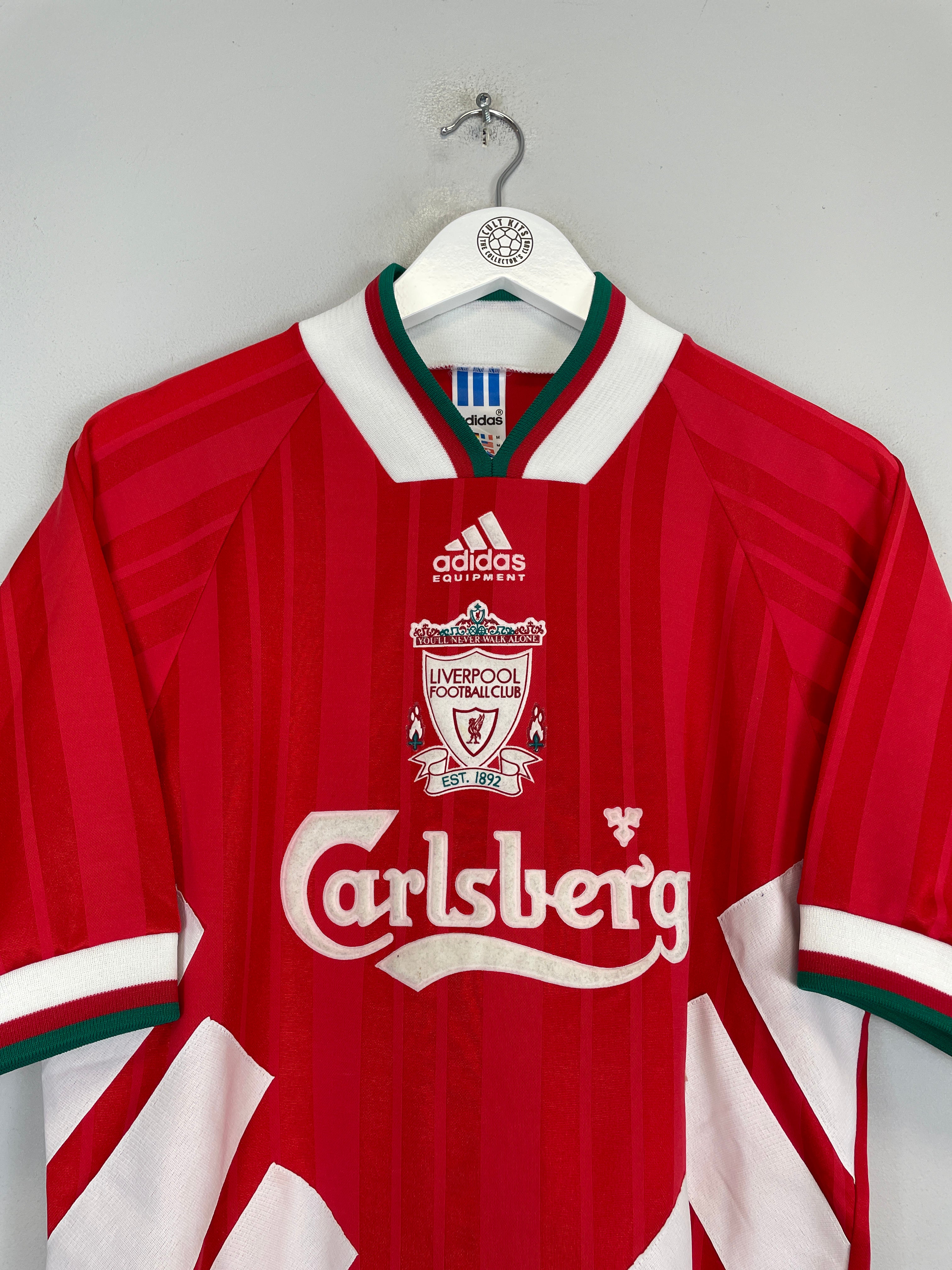 Shop 1993/95 LIVERPOOL #22 HOME SHIRT (M) ADIDAS, classic football shirts, vintage football shirts & retro soccer jerseys at Cult Kits