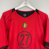 2004/06 BELGIUM KOMPANY #27 HOME SHIRT (M) NIKE